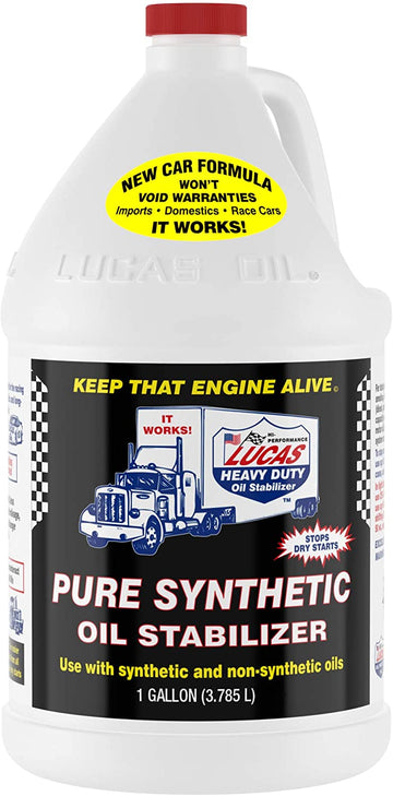 Lucas Oil LUC10131 Pure Synthetic Oil Stabilizer - 1 Gallon 1 Gallon (128 Ounces)