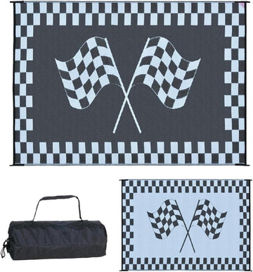 Ming's Mark RF-9121 9" X 12" Racing Flag Mat 9' x 12'