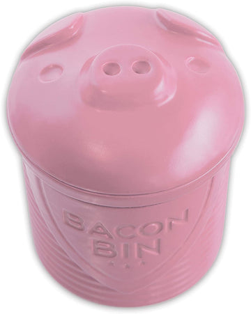 Talisman Designs 00544 Bacon Bin Grease Holder, Silicone, FDA Approved and BPA Free Pink