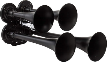 Kleinn Air Horns HK4-1 Black Complete Quad Air Horn Package