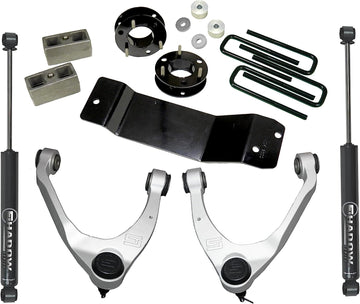 Superlift 3600 Control Arm Kit Lift Kit 3.5" Kit Black 2014-2019 4WD