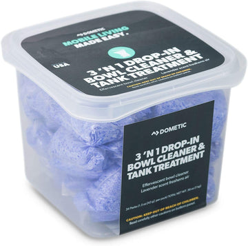 Dometic D1112002 3 N 1 Bowl Cleaner & Tank Treatment 24ct.