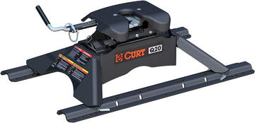 CURT 16131 Q20 5th Wheel Hitch with Base Rails, 20,000 lbs