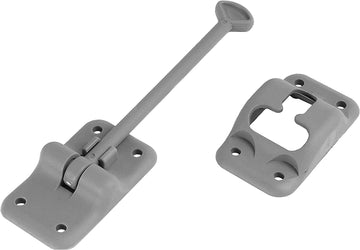 RV Designer E238 Plastic T-Style Entry Door Holder - Gray, 6" 6 Inches Grey