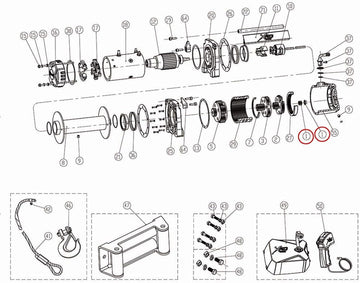 Smittybilt 97495-01 Winch Sun Gear Assembly For XRC-9.5K GEN2 Winch PN[97495] Winch Sun Gear Assembly