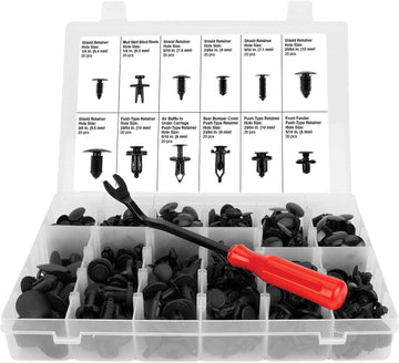 W5259 Wilmar 240Pc Push Pin Retainer & Tool Push Pin Retainer W/ Tool