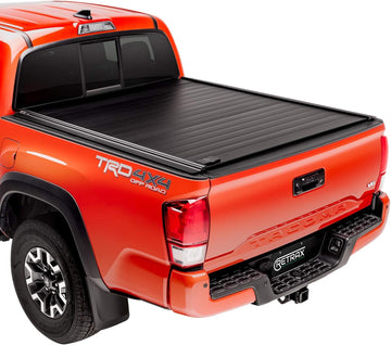 RetraxPRO MX Retractable Truck Bed Tonneau Cover | 80861 | Fits 2022 Toyota Tundra w/ Deck Rail System 5' 7" Bed (66.7") , Black