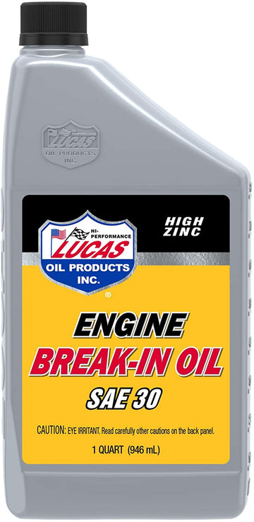 Lucas Oil 10630 30W Petroleum Break-In Oil - 1 Quart Bottle 1 Quart (32 Ounces)