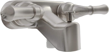 Dura Faucet (DF-SA110C-SN) RV Tub & Shower Faucet Valve Diverter with Classical Handles (Brushed Satin Nickel)