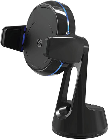 Scosche MagicGrip Sense and Grip Phone Mount - Wireless Charging, for Qi-Enabled Devices - Suction Cup