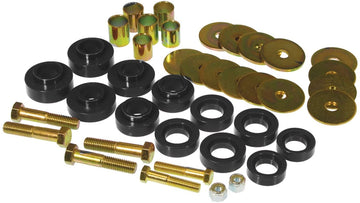 Prothane 7-139-BL Black Body Mount Kit with Hardware