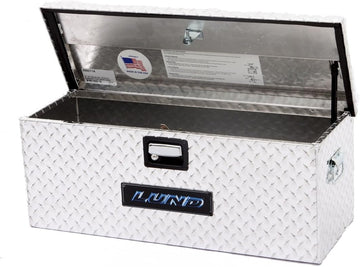 Lund 288273A 36-Inch Aluminum ATV Storage Box, Diamond Plated, Silver