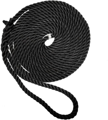 DOCKLINE 5/8 X 50 NYLON BLACK