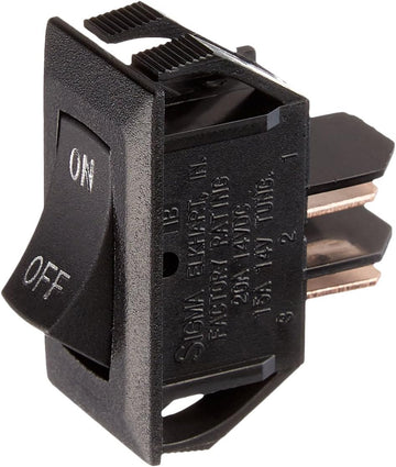 Diamond Group B118U315SC Black 12V On/Off Switch