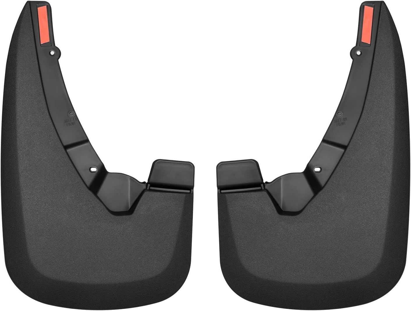 Husky Liners Front Mud Guards Fits 09-18 Ram 1500, 10-18 2500/3500, 2019 1500 Ram Classic w/o OE Flares Custom Front Mud Guards Without Fender Flares