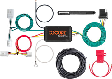 CURT Manufacturing 56033 Vehicle-Side Custom 4-Pin Trailer Wiring Harness for Select Infiniti G35, G37, G25x, Nissan Rogue