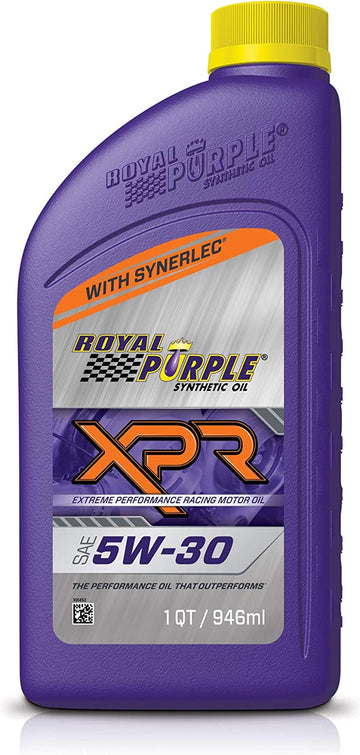 Royal Purple 01021 XPR 5W-30 Ultra-Light Extreme Performance Synthetic Racing Motor Oil, 1 Quart Bottle 1 Quart (32 Ounces)