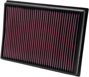 K&N engine air filter, washable and reusable: 2010-2019 Toyota/Lexus SUV V6/V8 (4runner, GX460, Land Cruiser, FJ Cruiser, Prado) 33-2438, Heather Red