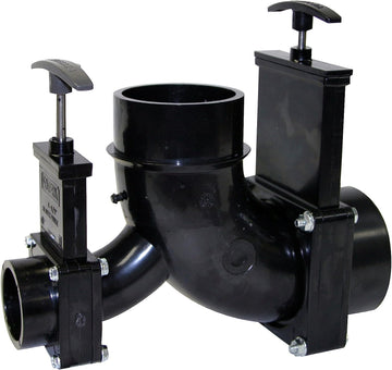 Valterra T81 3" Hub x 1-1/2" Hub x 3" Spigot Outlet Double Ell Rotating Valve Assembly