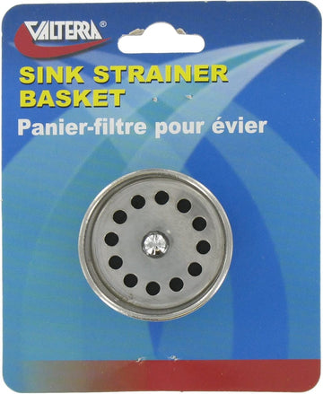 Valterra A01-2018VP Silver Carded Sink Strainer Basket