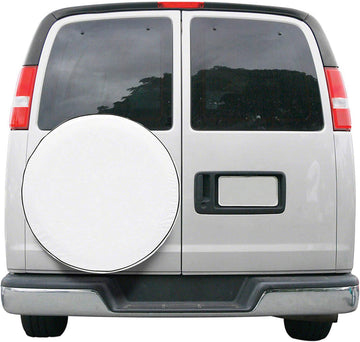 Classic Accessories 75130 OverDrive Custom Fit Spare Tire Cover, White, 26.75" - 27.75" 26.75-Inch - 27.75-Inch Wheel Diameter