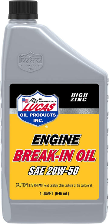 SAE 20W-50 Break-in Oil/6x1/Quart
