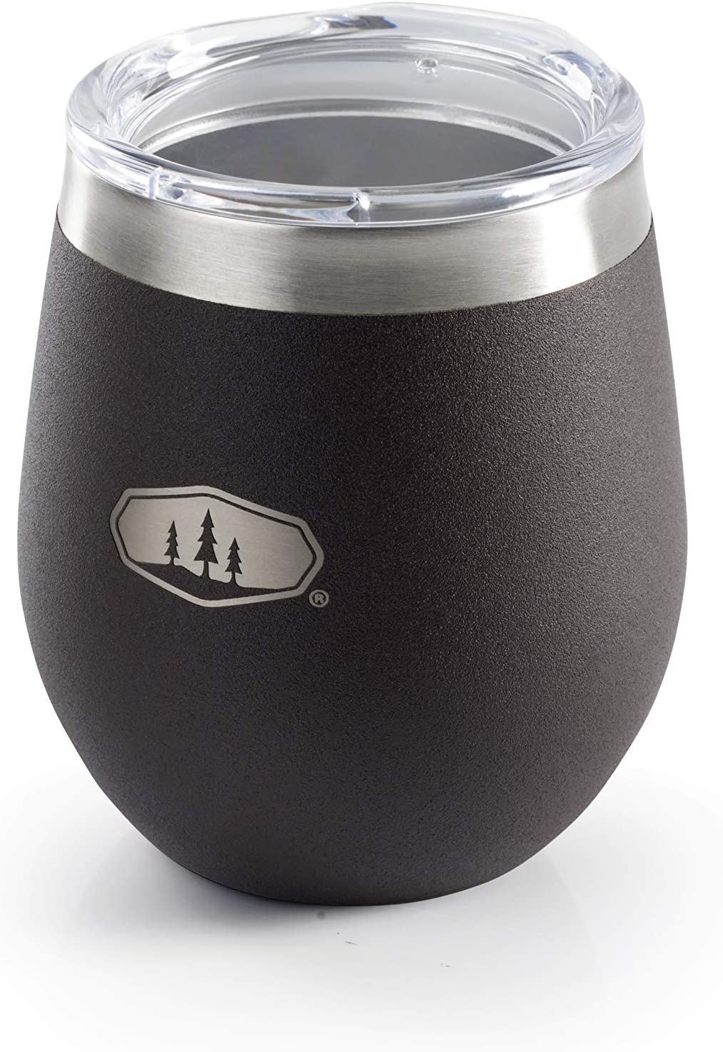 GSI Outdoors Glacier Stainless Lightweight Insulated Glass Cup for Camping, Office, BBQ - 8 oz - Espresso