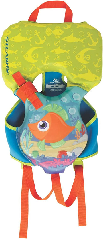 Stearns Infant Puddle Jumper Hydroprene Fish Print Life Jacket Green
