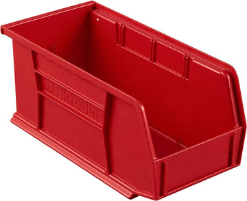 9858-7-01 Weather Guard Red Zone Plastic Small Red Bin Box Set of 6