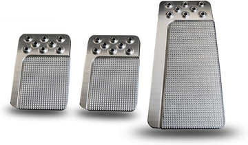 Lokar BAG-6195 Throttle Pedal Pad, Billet Aluminum, Goosy Edge Edition