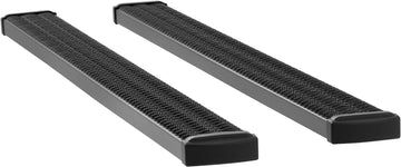 LUVERNE 415088-401530 Grip Step Black Aluminum 88-in Wheel to Wheel Running Boards, Select Ford F-150 Extended Cab 5'6" Bed