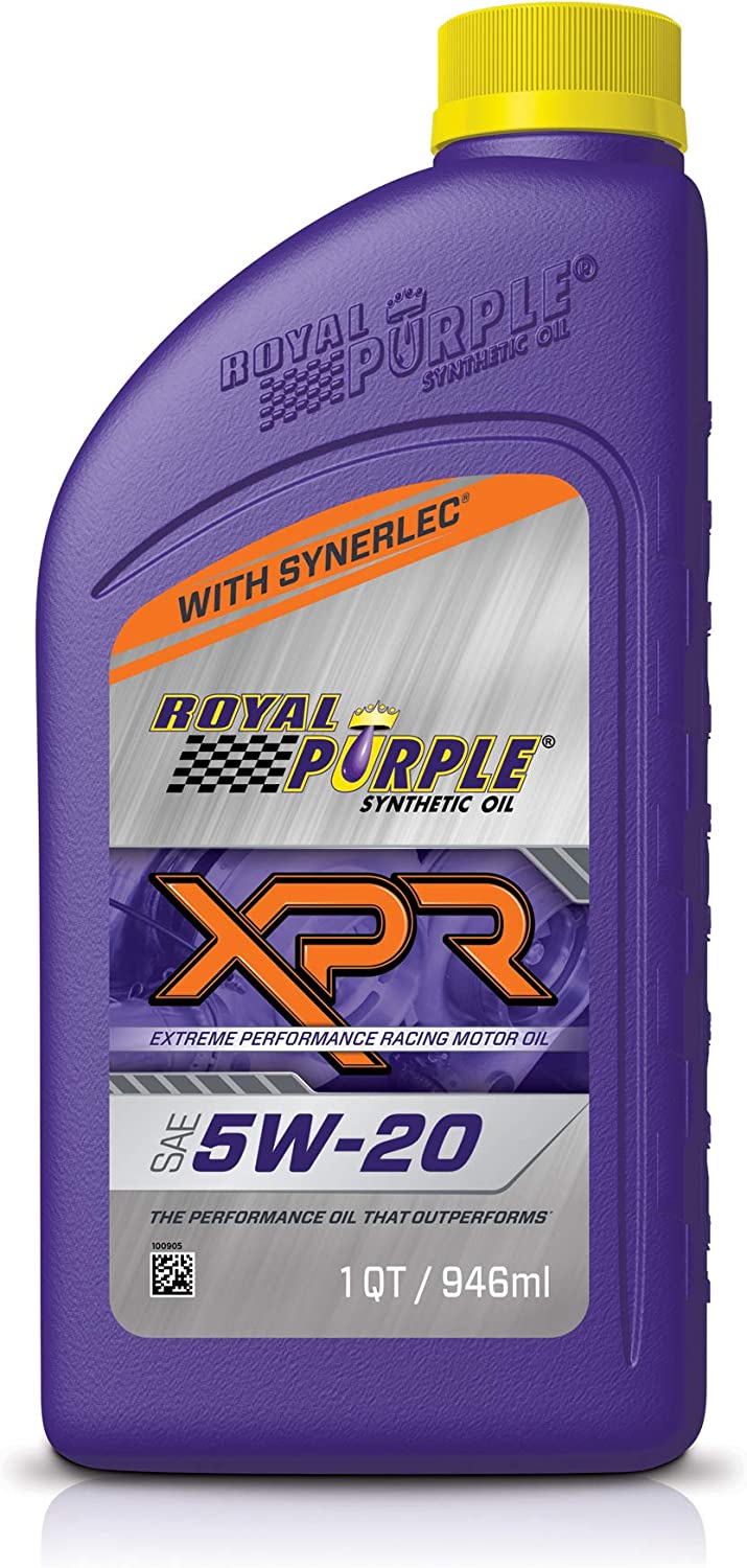 Royal Purple 01011 XPR 5W-20 Ultra-Light Extreme Performance Synthetic Racing Motor Oil, 1 Quart Bottle 1 Quart (32 Ounces)