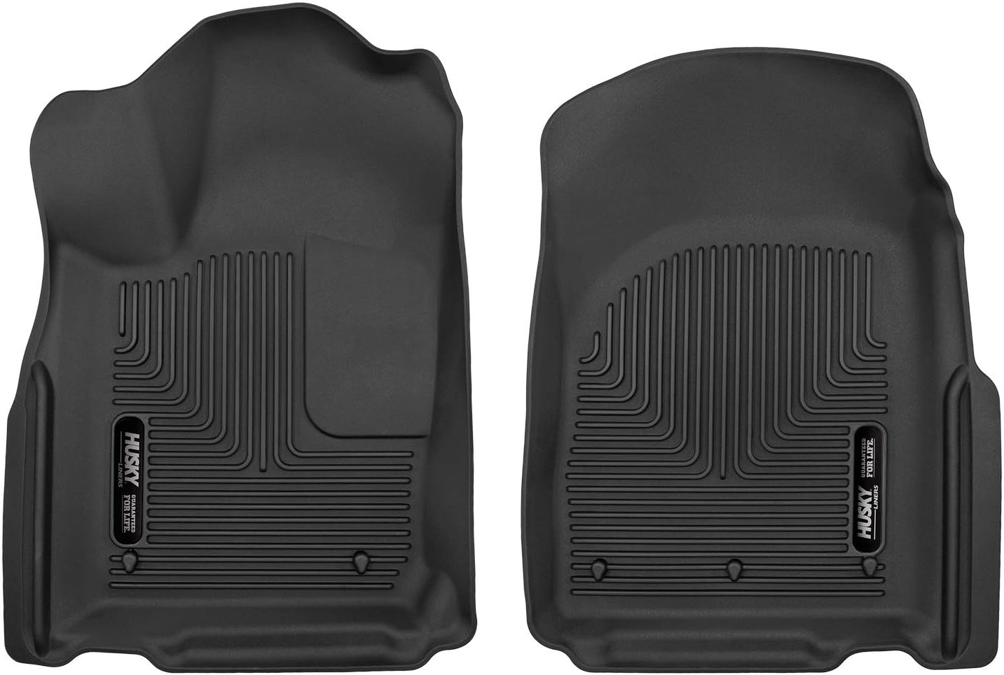 Husky Liners 53561 Black Front Floor Liners Fits 11-19 Dodge Durango/Jeep Grand Cherokee X-act Contour Front Floor Mats