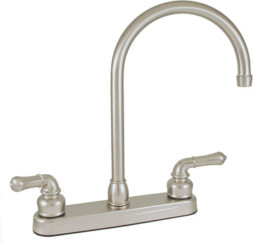 Empire Brass U-YNN800GSN 8" Gooseneck Deck Faucet Nickel