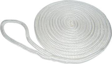Dock Line-BRD Wh 1/2X25