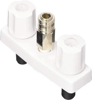 Valterra Phoenix Faucets by PF213247 Plastic Dual Handle 4" Faucet with Quick Connect - White