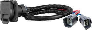 CURT 56443 Custom Wiring Harness; 7-Way; RV Blade Output;, Black