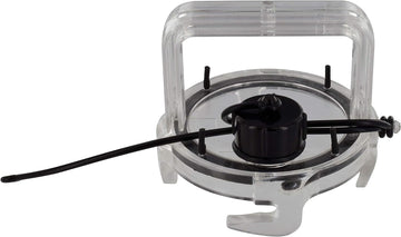 Valterra F02-3106CL Clear 3.9" OD EZ Coupler Waste Valve Cap with Handle
