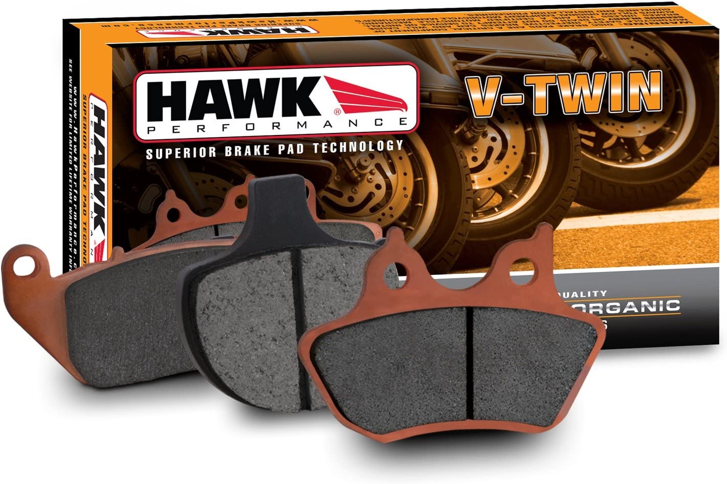 Hawk Performance HMC409HH Metallic Motorcycle Brake Pad Set
