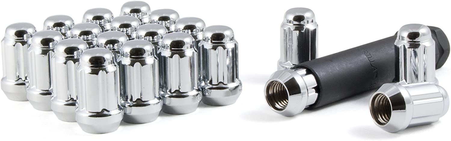 Gorilla Automotive 21133HT Small Diameter Acorn Chrome 5 Lug Kit (12mm X 1.50 Thread Size) Pack of 20