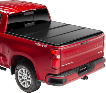 Rugged Liner EH-C807 Hard Tonneau Cover for Chevrolet/GMC Pickup and Heavy Duty (8 Foot Bed Without Utility Track) 8' 2" Bed Folding