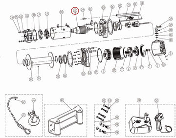 Smittybilt 97495-12 Winch Rotor For XRC-9.5K GEN2 Winch PN[97495] Winch Rotor