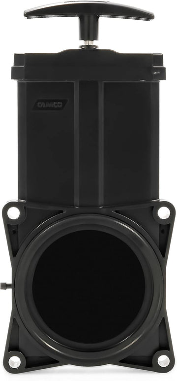 Camco 39513 3" Waste Valve with Plastic Handle- Easily Replace Worn or Damaged Wate Valves, Includes Gaskets and Installation Hardware 3" Valve-Plastic Handle 3" Valve
