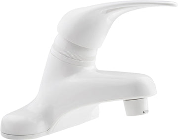 Dura Faucet (DF-PL100-WT) RV Single Lever Bathroom Faucet (White)