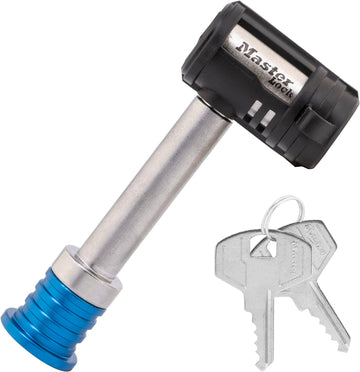 Master Lock 1480DAT Stainless Steel Receiver Lock for 5/8-Inch, Receiver Hole, 2.75" 2.75" Receiver Lock