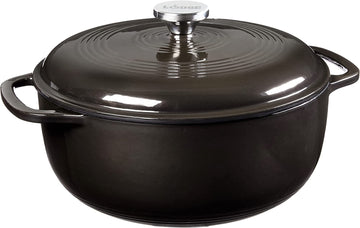Lodge EC6D18 Midnight Chrome Dutch Oven, 6 Quart, Chrome