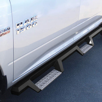 Westin 56-135652 HDX Stainless Drop Nerf Step Bars fits 2009-2018 Ram 1500 Crew Cab 2019-2023 1500 Classic 2010-2023 2500 3500 Crew Cab (Excl. Chassis Cab with Def Tanks) Textured Black 1 Pair