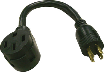 Valterra A10-G30450VP Mighty Cord 12" Generator Adapter Cord - 4-Prong, 30AM to 50AF 30 Amp Male - 50 Amp Female 4-Prong