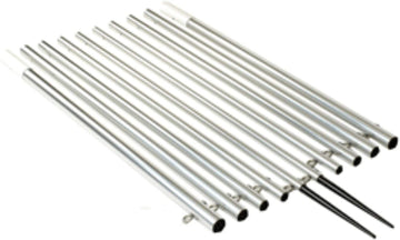 Lee's 16' Extra Strong Bright Silver Standard Poles Sidewinder (AP3916XS) (31101)