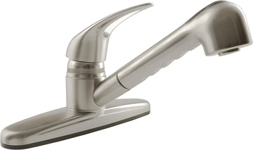 Dura Faucet (DF-PK100-SN) RV Non-Metallic Pull-Out Kitchen Faucet (Brushed Satin Nickel)